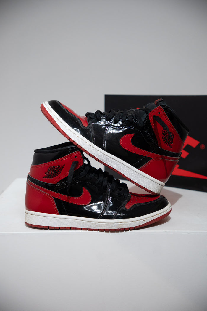 Jordan 1 High Patent Bred (Taille 41)