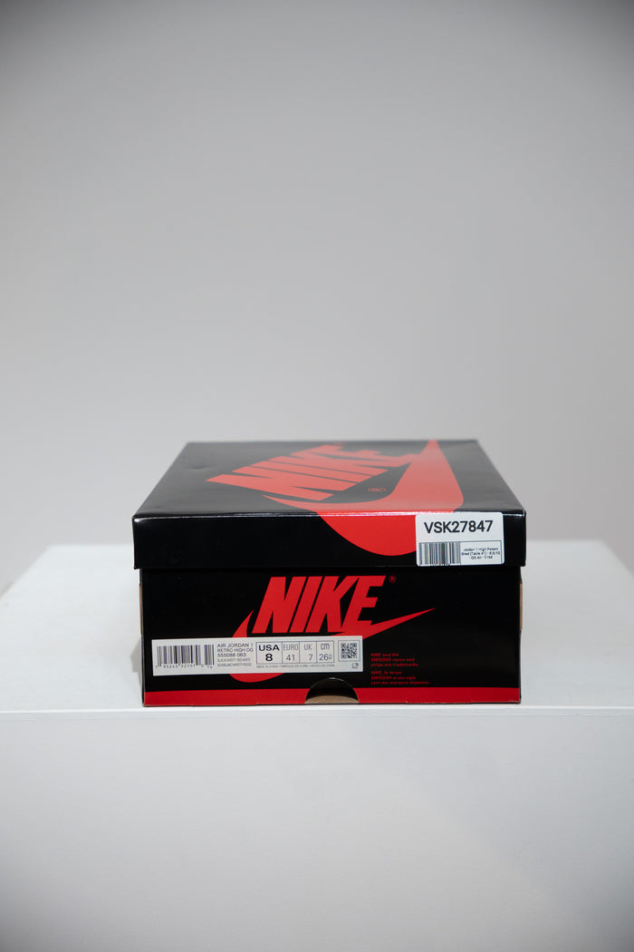Jordan 1 High Patent Bred (Taille 41)