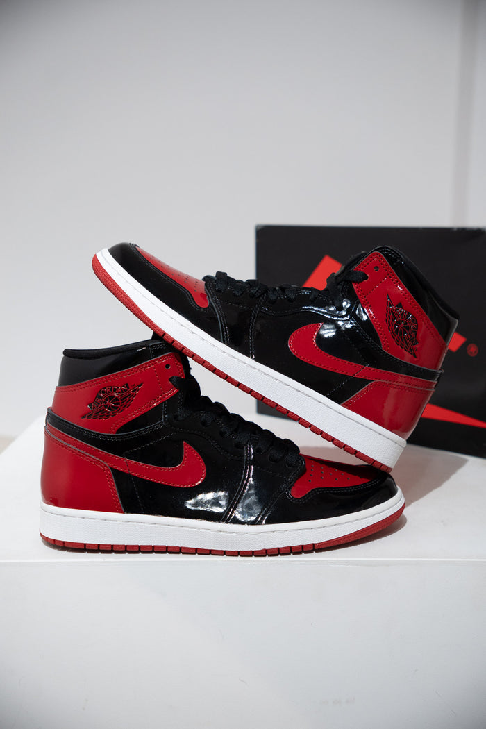 Jordan 1 High Patent Bred (Taille 42,5)