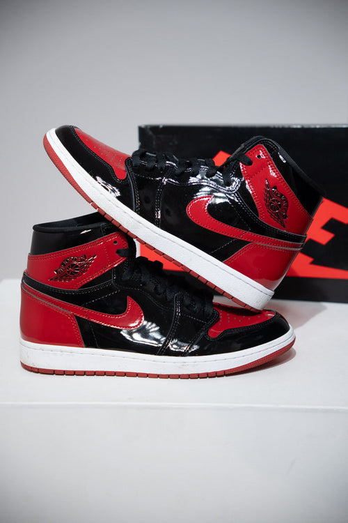 Jordan 1 High Patent Bred (Taille 42,5)