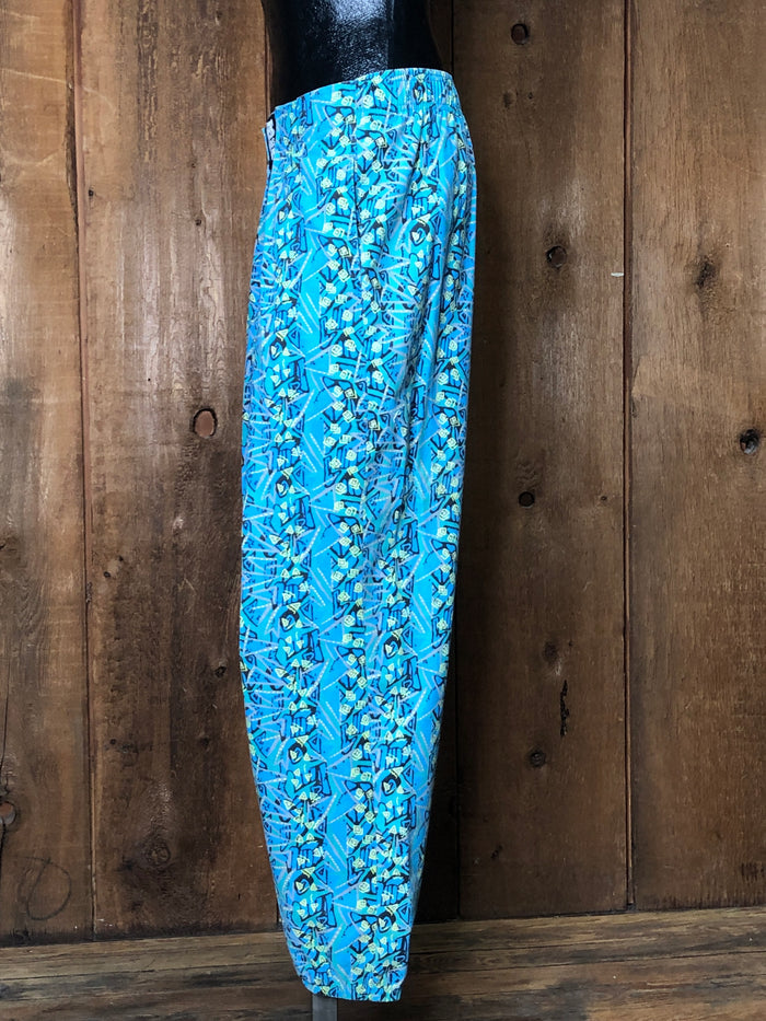 90s Athletic Works Teal Gym Pants    32”-36”