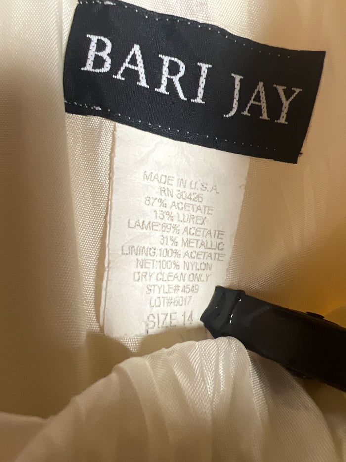90s BariJay Golden Corset Gown     W28