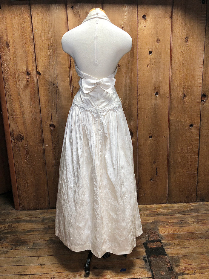 90s Jessica McClintock Bridal Silk Gown     W32