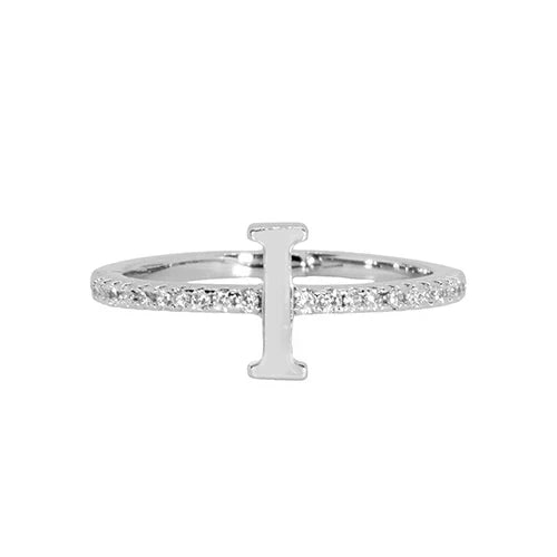 Adjustable Love Letter White Gold Ring | I