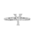 Adjustable Love Letter White Gold Ring | Y