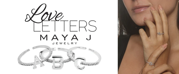 Adjustable Love Letter White Gold Ring | Z