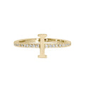 Adjustable Love Letter Yellow Gold Ring | I
