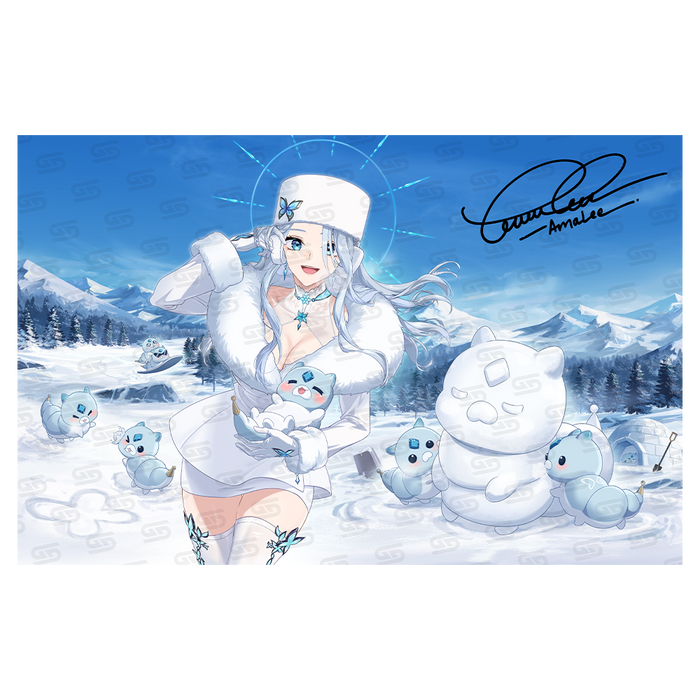 AmaLee & Scufflings: Snow Bunny Mind Control - Signed Poster - Gamer Supps