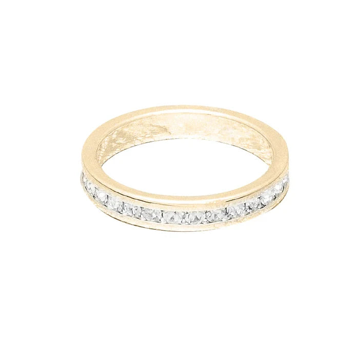 April (Diamond) Yellow Gold Ring | Size 8