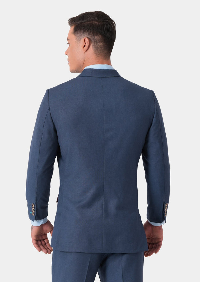 Astor Yale Blue Crosshatch Jacket - SARTORO