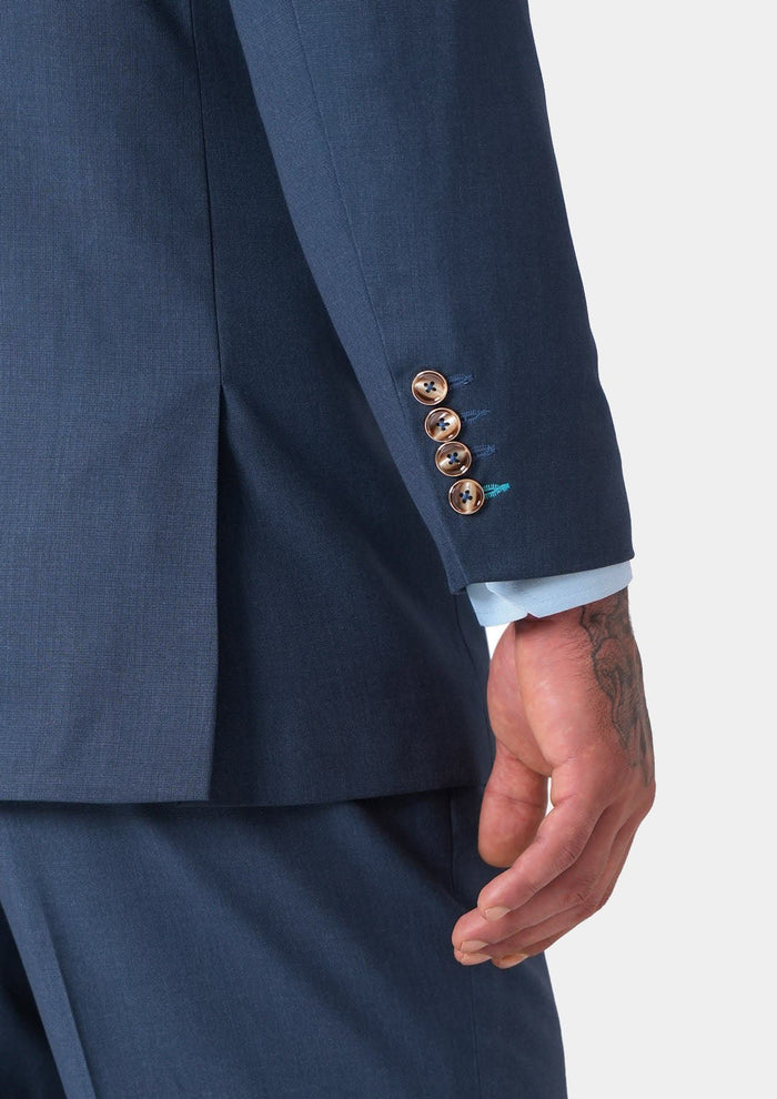 Astor Yale Blue Crosshatch Suit - SARTORO
