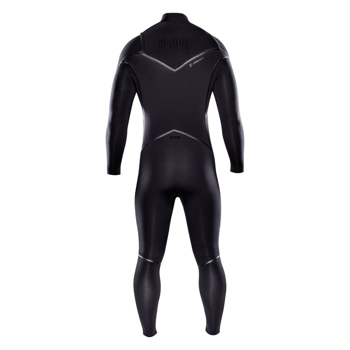 Attica ALPHA Chest Zip 4/3mm Steamer - BLACK / BLACK