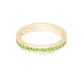August (Peridot) Yellow Gold Ring | Size 8