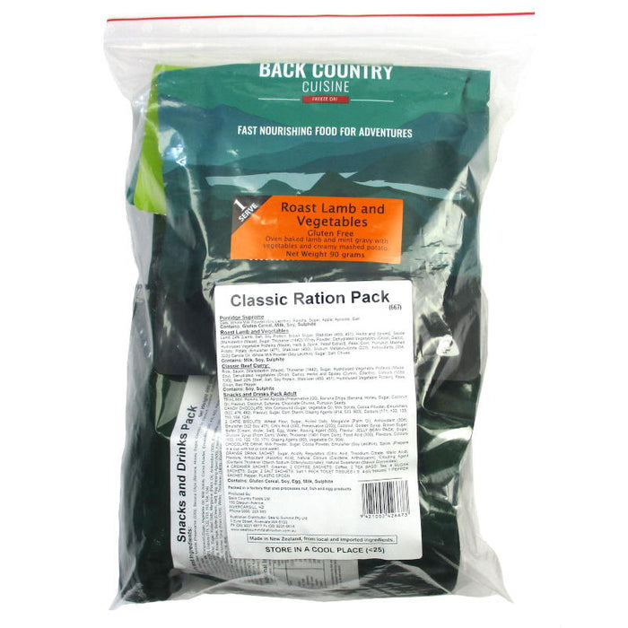 Back Country Cuisine - Classic Ration Pack - Back Country - MRE