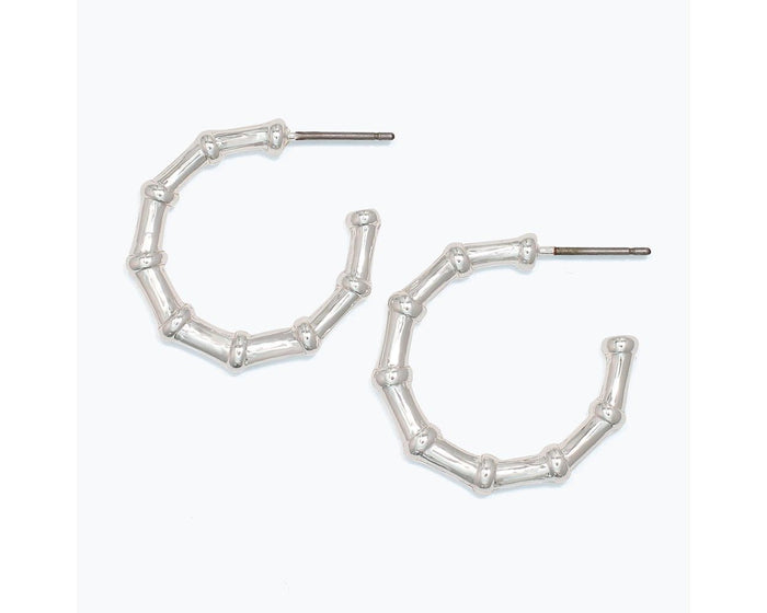 Bamboo Hoop Earrings