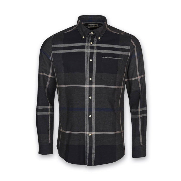 Barbour - Dunoon Tailored Fit Shirt in Graphite - Nigel Clare