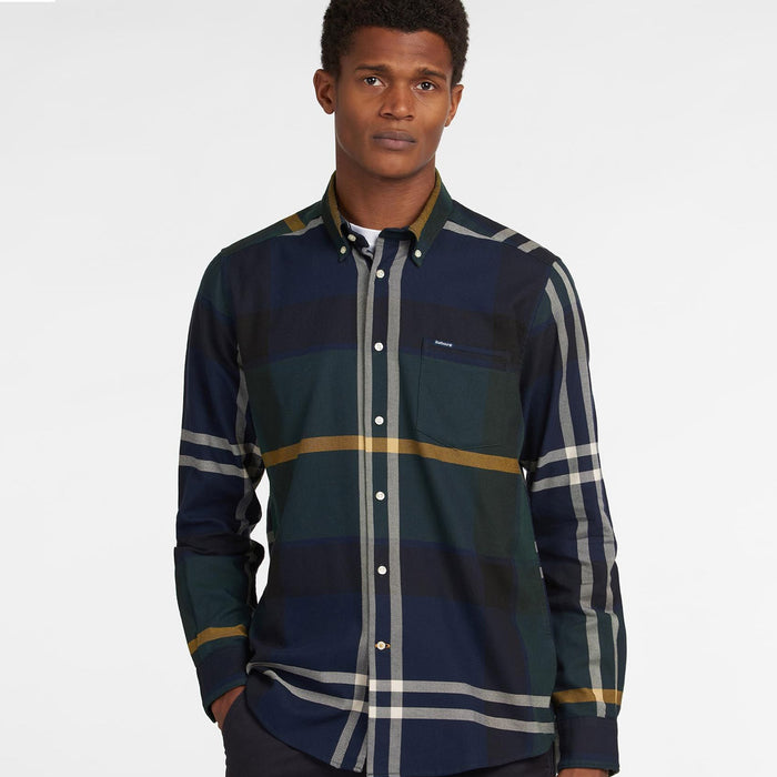 Barbour - Dunoon Tailored Fit Shirt in Seaweed Tartan - Nigel Clare