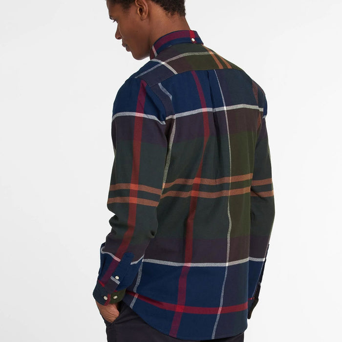 Barbour - Iceloch Tailored Fit Shirt in Green Tartan - Nigel Clare