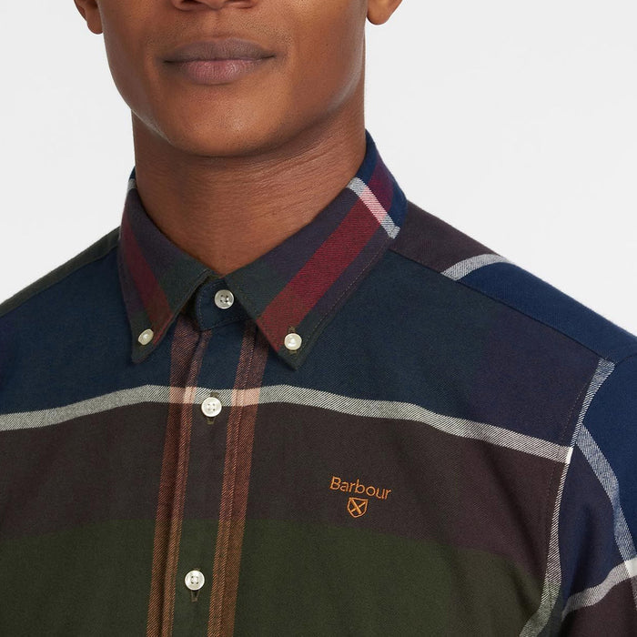 Barbour - Iceloch Tailored Fit Shirt in Green Tartan - Nigel Clare