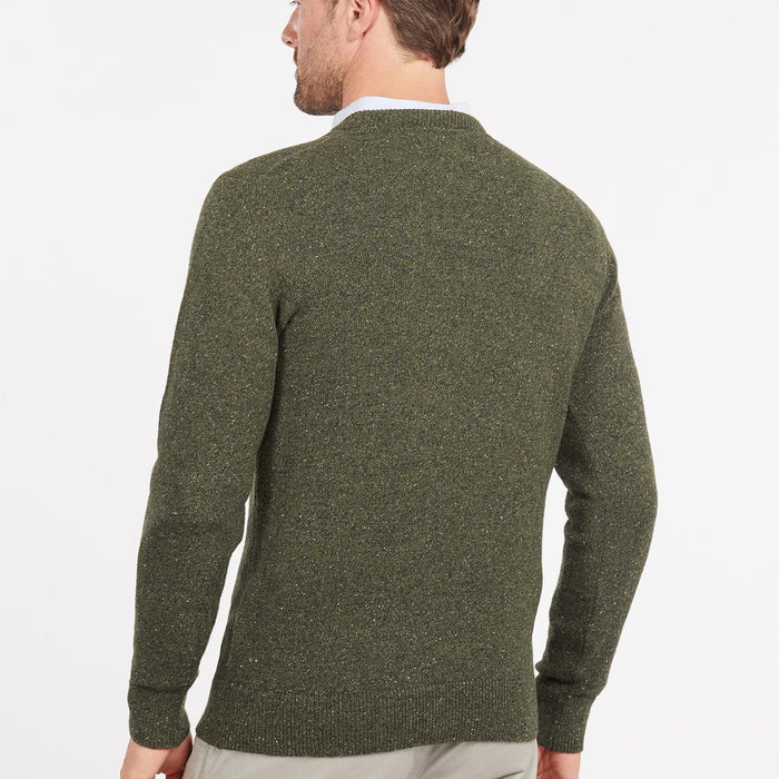 Barbour - Tisbury Crew Neck Knit Jumper in Dark Seaweed - Nigel Clare