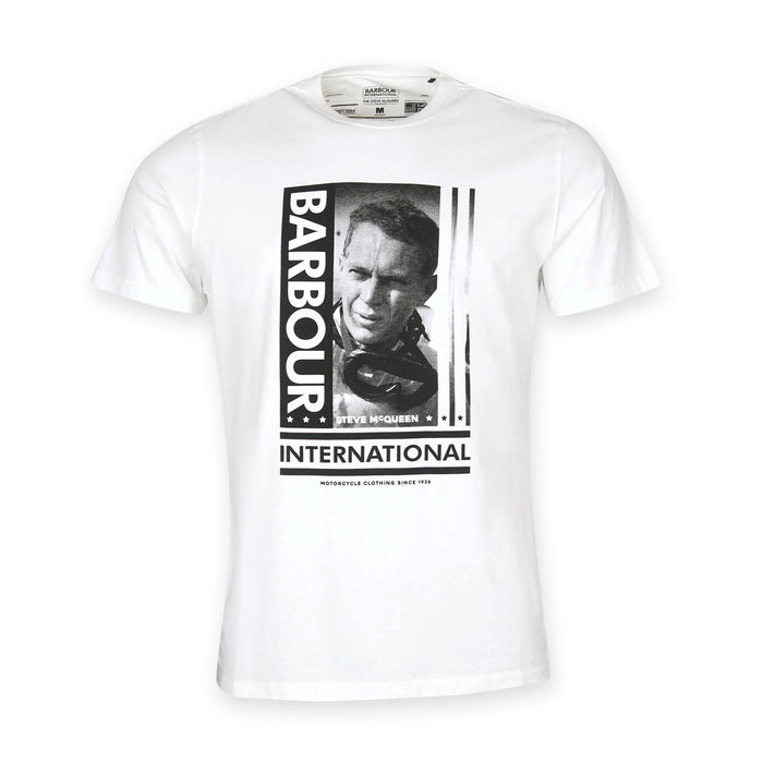 Barbour Intl - Goggles Steve McQ T-Shirt in Off White - Nigel Clare