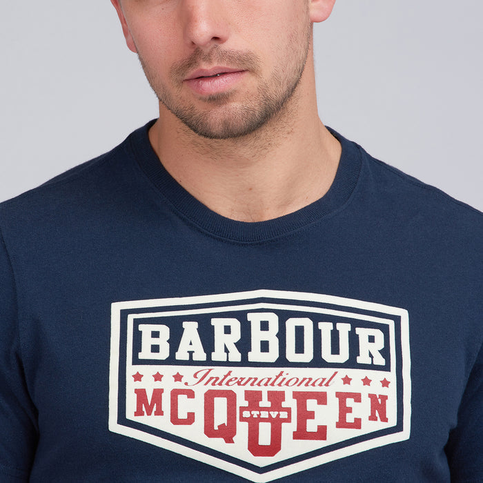 Barbour Intl - Torx Logo T-Shirt in Navy - Nigel Clare