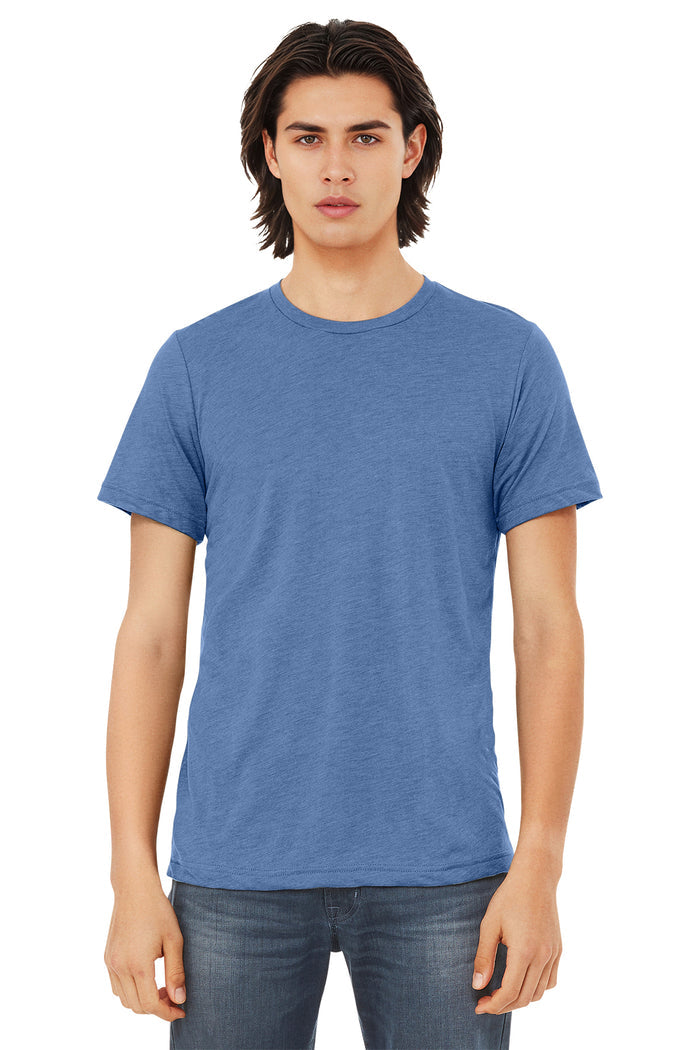 Bella+Canvas 3413 Triblend T-Shirt - Blue Triblend