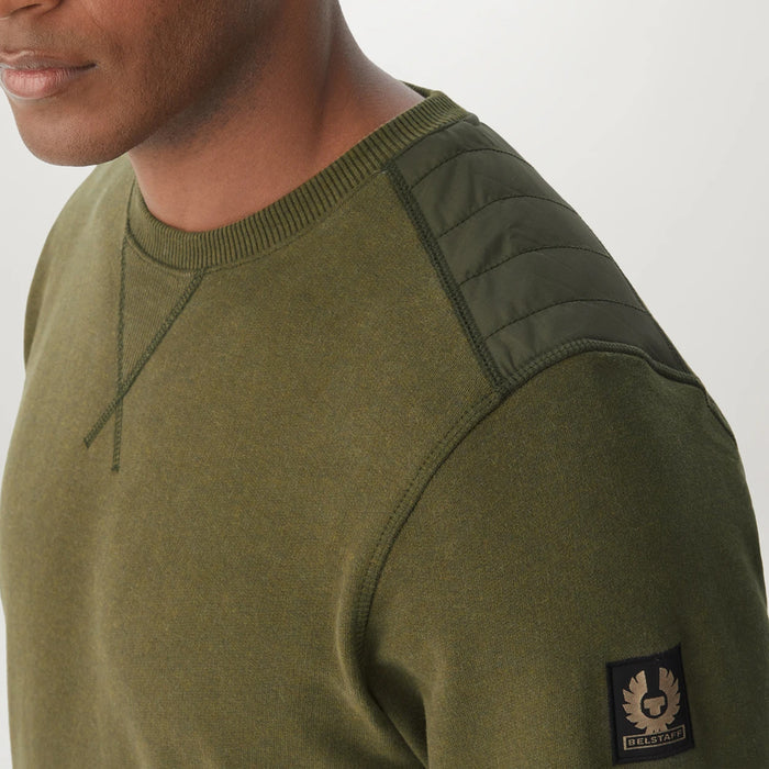 Belstaff - Jarvis Sweatshirt in Salvia Melange - Nigel Clare