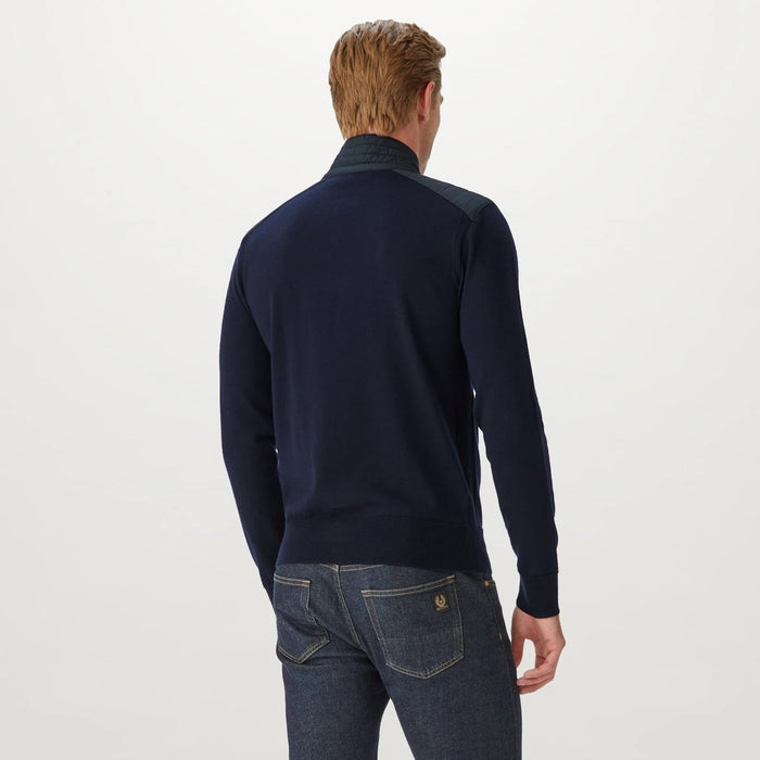 Belstaff - Kilmington Quarter Zip in Washed Navy - Nigel Clare