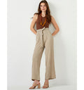 Belted Cabana Crinkle Pant