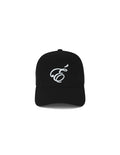Éclectique black suede baseball cap front view