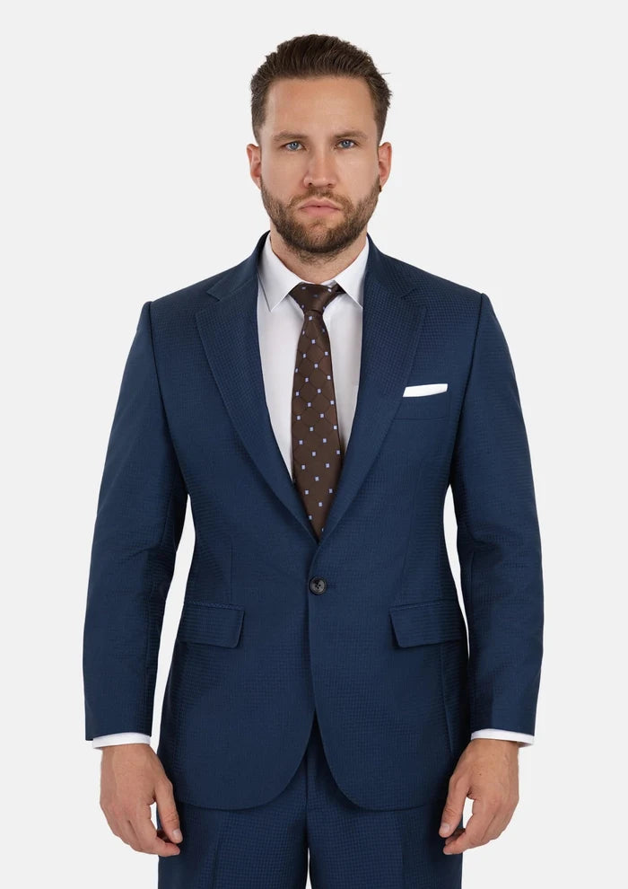 Lafayette Blue Microcheck Suit - SARTORO