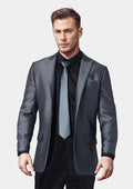 Bowery Grey Microcheck Jacket - SARTORO