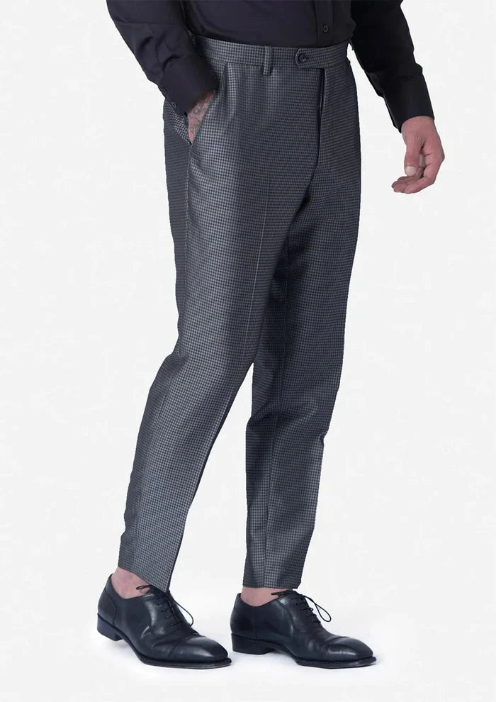 Bowery Grey Microcheck Suit - SARTORO