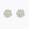 Bright Silver Bow Earrings