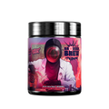 Black supplement container with detailed white nutrition facts and red and purple label accents from Gamer Supps.