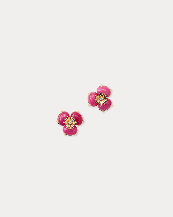 Lilly Pulitzer - Camouflage Catwalk Earrings - Pink Aster