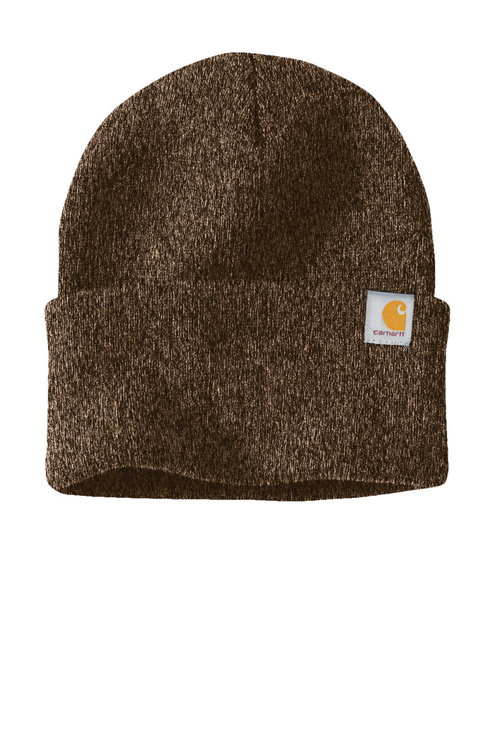 Carhartt A18 Acrylic Watch Hat (Beanie) - Dark Brown/ Sandstone