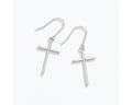 Classic Silver Cross Earrings