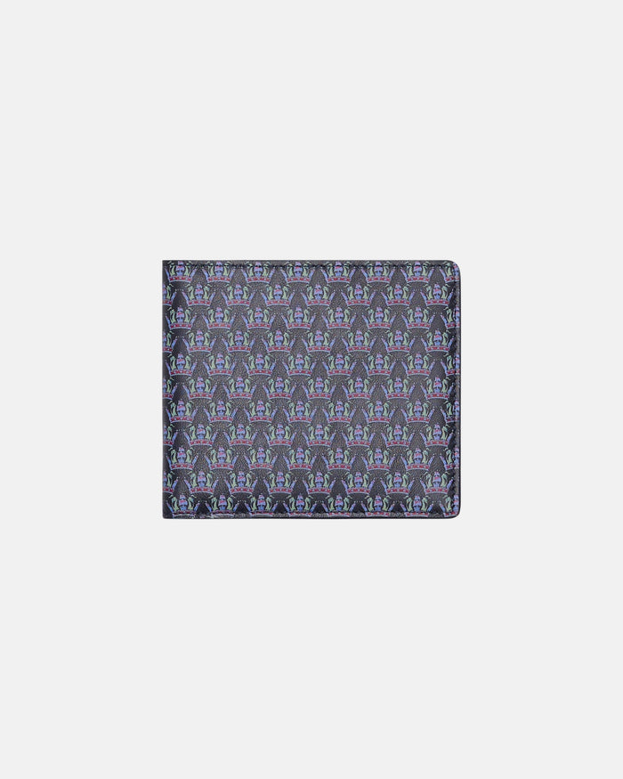 Crown Print Bill Fold Wallet