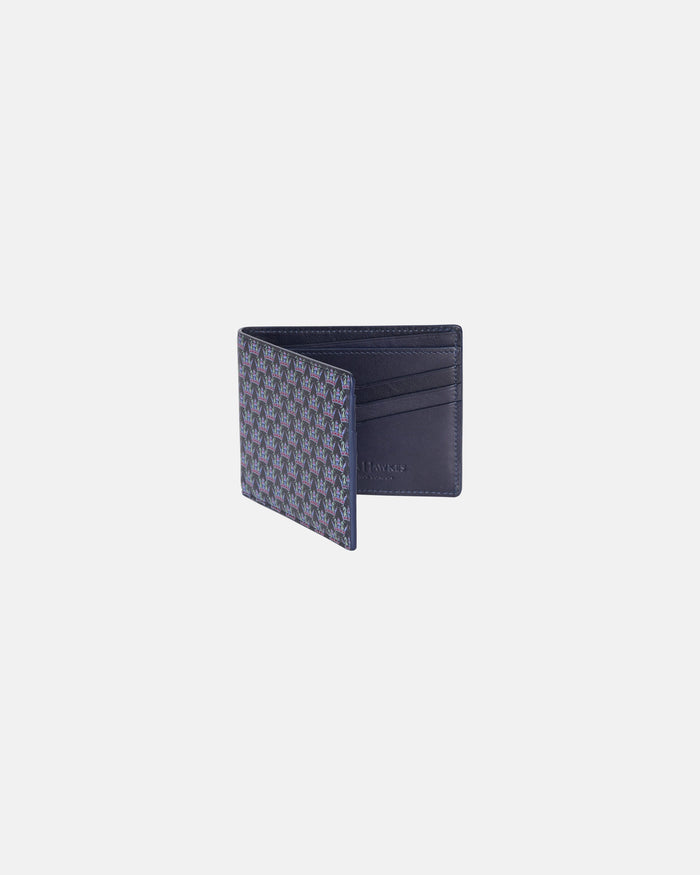 Crown Print Bill Fold Wallet