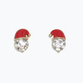 Crystal Santa Earrings