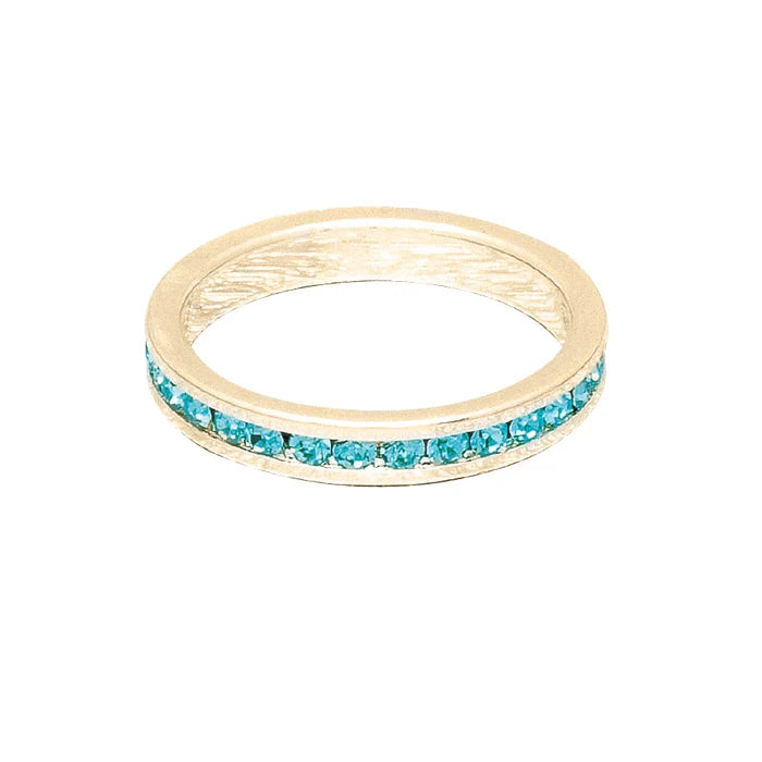 December (Turquoise) Yellow Gold Ring | Size 6