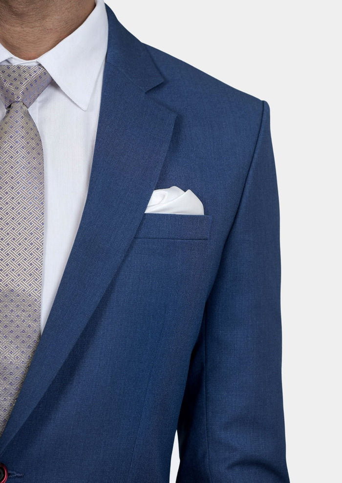 Astor Deep Blue Crosshatch Jacket - SARTORO