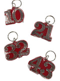 Delta Double Number Keychains (10-50)