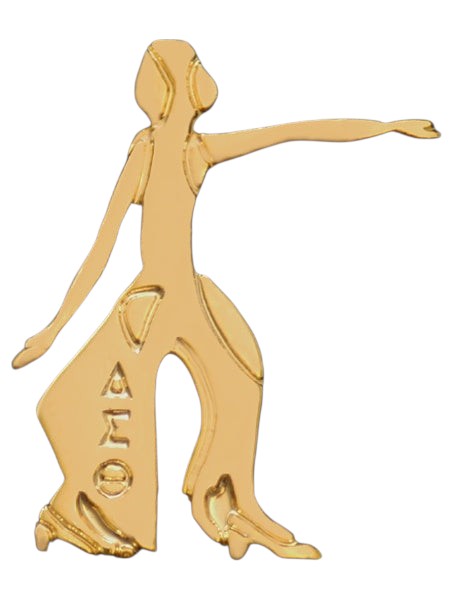 Delta Polished Gold Fortitude Lapel Pin