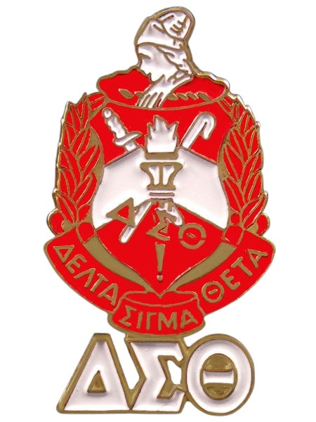 Delta Shield and Letter Lapel Pin