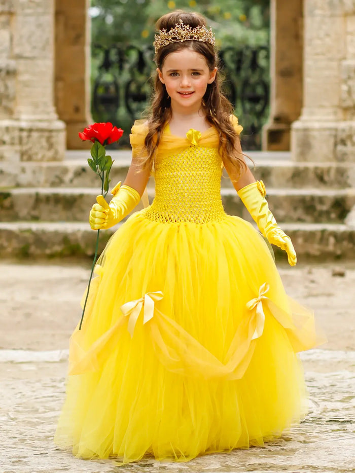 Girls Halloween Costumes | Beauty & The Beast Inspired Tutu Gown