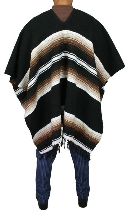Drifter Western Poncho - Black