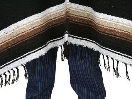 Drifter Western Poncho - Black